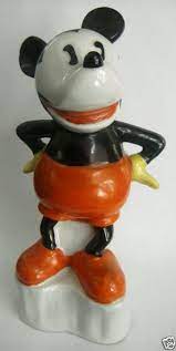 5 out of 5 stars. Vintage Old Walt Disney Mickey Mouse Ceramic Figure Figurine Statue Rare 1930s Mickey Mouse Figurines Walt Disney Mickey Mouse Vintage Mickey