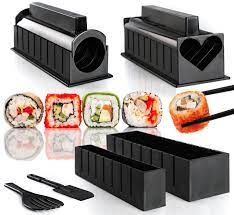sushi set sushi maker mit 6 niedlichen formen ihr erstes sushi schritt fur schritt anleitung enthalten sushi maker ver sushi maker diy sushi homemade sushi
