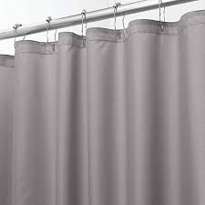 Amazon Com Mdesign Extra Wide Water Repellent Mildew Resistant Heavy Duty Flat Weave Fabr Fabric Shower Curtains Shower Curtain Decor Water Repellent Fabric
