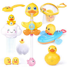 Probably the best thing about this inflatable baby bath is that it arrives in an appealing just as a sturdy plan. Funlittletoy 9 Pcs Baby Bath Toys Duck Spray Water Toy Bathtub Toys For Kids Best Gifts For Kids Fishing Net Bath Squirters Bath Boat Toys Games Baby Toddler Toys Innovatordiaries Com