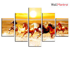Maybe you would like to learn more about one of these? Running Horse Painting With Sunset In Canvas Wallmantra