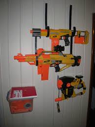 And also wall gun racks come with different shapes, sizes, weight, and material.as there is a huge number of people who like to collect guns and keeping guns in the best showcase possible. Easy Removable Dorm Nerf Blaster Rack 4 Steps Instructables