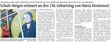 Hilf mir, es selbst zu tun. Grundschule Meigen Montessori