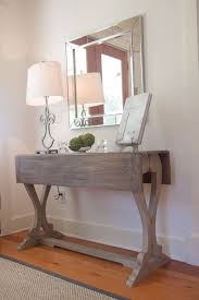 My Houzz Country Chic Farmhouse In North Carolina Entrance Table Decor Small Entryways Decor