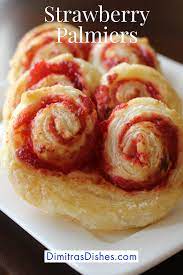 Strawberry Palmiers Recipe Puff Pastry Desserts Puff Pastry Recipes Dessert Recipes Easy