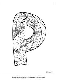 Practice writing the letter p in uppercase and lowercase. Abstract Letter P Coloring Pages Free Letters Coloring Pages Kidadl