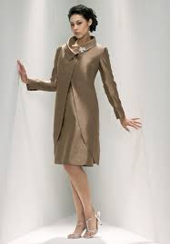 This Winter Mother Of The Bride Dress Features A Long Sleeve Coat With A Very Interes Mother Of Bride Outfits Mother Of The Bride Suits Mother Of Groom Dresses