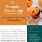 Pumpkin Decorating at the Wallace Center event image