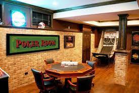Vintage Style Wood Sign Framed Poker Room Mancave 15 X Etsy In 2021 Small Game Rooms Game Room Basement Game Room