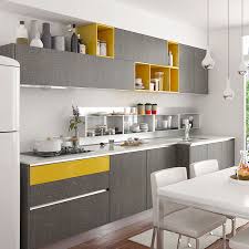 linear modern style wall kitchen