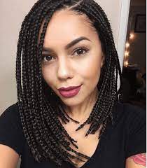 Beautiful Box Braids Tutorial Bob Braids Hairstyles Box Braids Styling Short Box Braids Hairstyles