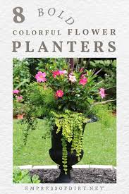 Cover the bottom inch of your pot with foam peanuts and fill the rest with your potting mix. 8 Bold And Colorful Flower Pot Ideas Care Tips