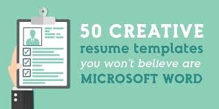 Download free resume templates for microsoft word. 50 Creative Resume Templates You Won T Believe Are Microsoft Word Creative Market Blog