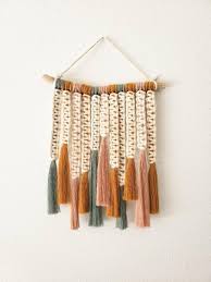 I Feel It All Personalizable Multicolor Macrame Pared Etsy Macrame Wall Art Macrame Wall Hanging Diy Macrame Patterns