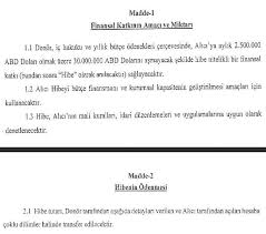 Somali'nin hibeyi, bütçe finansmanı ve kurumsal kapasitenin geliştirilmesi amaçları için kullanacağı kaydedildi. Mcvx0ucgftlyqm