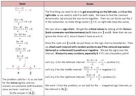 solving rational inequalities with sign chart rational