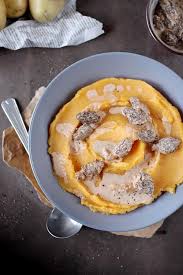 Puree De Pommes De Terre Et Patate Douce Sauce Aux Morilles Chefnini Recette Puree Patate Douce Sauce Aux Morilles Alimentation