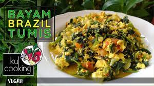 Bayam Brazil Tumis Stir Fried Brazilian Spinach Nutritiously Delicious Spinach Recipes Stir Fry Cooking Recipes