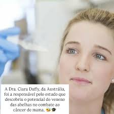🐝 Você sabia que o veneno das abelhas pode combater o câncer de mama? Um  estudo liderado pela Dra. Ciara Duffy, na Austrália, trouxe uma descoberta  surpreendente: o melittin, composto presente no