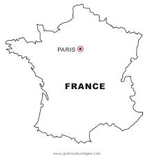 Frankreich Gratis Malvorlage In Geografie Landkarten Ausmalen