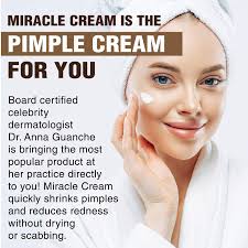 Buy Anna Guanche Md Miracle Cream Acne Treatment That Quickly Reduces Pimples Redness Online In Turkey B08vhlbchm