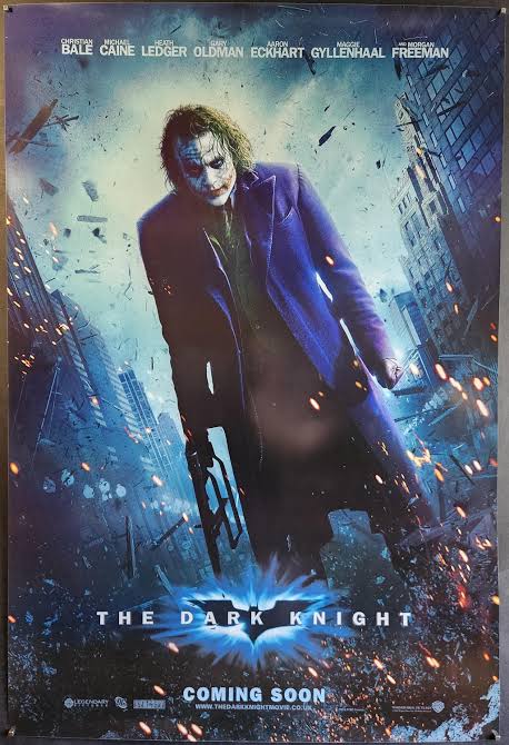 The Dark Knight-an Original Movie Poster for Christopher Nolans Batman  Sequel With Heath Ledger as the Joker, Christian Bale and Gary Oldman - Etsy