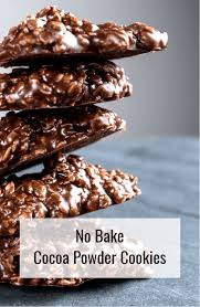 No Bake Cocoa Powder Cookies Recipe Cocoa Powder Cookies Chocolate Oatmeal Cookies Cookie Recipes