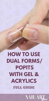 How To Use Reusable Dual Nail Forms Popits With Gel And Acrylics Diy Acrylic Nails Acrylic Nails At Home Nail Forms