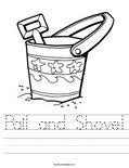 Tickety tock visit dltk's favorite friends for blue's clues crafts and printables. Pail And Shovel Coloring Page Twisty Noodle