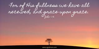 All the Fullness of God is in Christ: of His Fullness we Received Grace  upon Grace