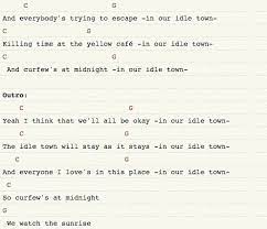 Ultimately the meaning refers to hope. Idle Town Final Uke Songs Ukulele Songs Ukulele Tabs