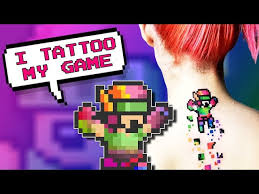 Maybe you would like to learn more about one of these? Pixel Ripped Vr Dev Tattoos Game S Character On Her Back Shacknews