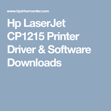 Hp Laserjet Cp1215 Printer Driver Software Downloads Printer Driver Printer Busy At Work