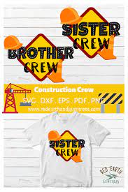 Download Brother Crew Sister Crew Construction Birthday Party Theme Sister Brother Birthday Construction Matching Shirt Crane Hard Hat Under Construction Birthday Construction Birthday Construction Birthday Theme Construction Theme Birthday Party