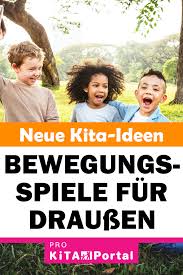Drei Spielideen Fur Mehr Bewegung In Der Natur Pro Kita Com Spiele Im Freien Fur Kinder Bewegungsspiele Spiele Fur Draussen