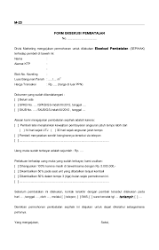 Contoh surat tanda terima uang berbagai keperluan. Download Form Mkt23 Eksekusi Pembatalan