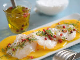 Carpaccio De Bar A La Mangue Recettes Recette Recettes De Cuisine Recette Cuisine