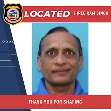 Shree Ram Singh has been located with the assistance of the Columbus Police  Department. Out of respect for Singh and his family, we will not be  releasing further details. Thank you to