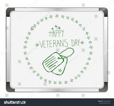 Happy Veterans Day Hand Lettering On Stock Vector Royalty