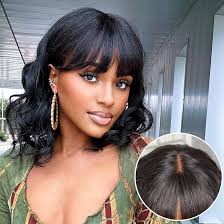 BLISSHAIR Corta Bob Loose Wave Capelli Umani Veri Parrucca con la frangetta  capelli ricci Lace Front Parrucca capelli umani vergini brasiliani Glueless  Parrucca Donna Short Wave Wig 14 pollici : Amazon.it: Bellezza
