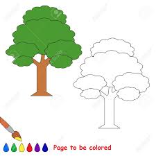 Grab your favorite fall colors and decorate some leaf coloring pages! Leaf Tree To Be Colored The Coloring Book To Educate Preschool Kids With Easy Kid Educational Gaming And Primary Education Of Simple Game Level Stock Photo Picture And Royalty Free Image Image