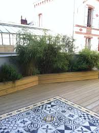 Terrasse Bois Et Carreaux De Ciment Terrasse Jardin Bois Carelage Exterieur Terrasse Jardin