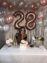 The birthday guy is finally legal and you're ready to let the whole world know. Rose Gold Birthday Party Rose Gold Birthday Birthday Surprise Party 18th Birthday Decorations