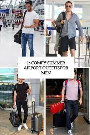 16 Comfy Summer Airport Outfits For Men Airport Outfit Summer Comfy Airport Outfit Airport Outfit