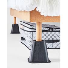 Bed frame risers high quality bed lift great idea for storage under the bed; 4 Pack Bed Risers Kmart