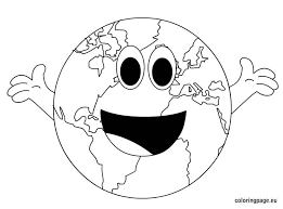 Can you make a happy face? Happy Earth Day Coloring Page Earth Day Coloring Pages Coloring Pages Online Coloring Pages
