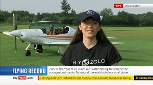 Her mother was a little skeptic. Sky News Flying Solo Around The World Facebook
