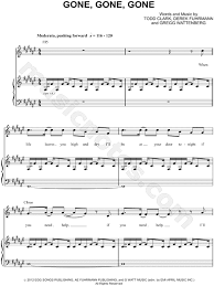 Phillip Phillips Gone Gone Gone Sheet Music In F Major Transposable Download Print Sku Mn0115453