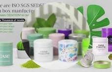 Customize Label Silver Matcha Tea Powder Tin Can Packaging Emboss Matcha  30g 40g Container Wholesale Aitless