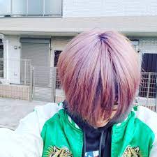 明るいとこだとこんな感じちなみに中は青い 髪染めた マニックパニック マニックパニック 笠松 青い
